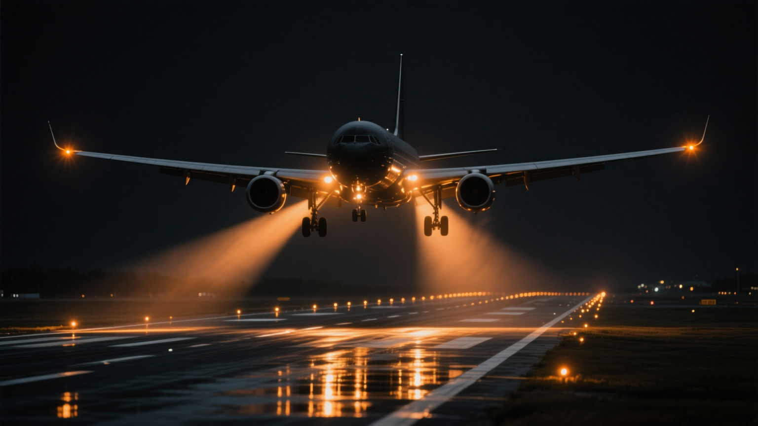 Cargo plane landing